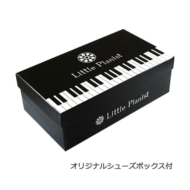 ピアノシューズ〔ブラックエナメル/シャンパンスムース：22.5cm〜26cm