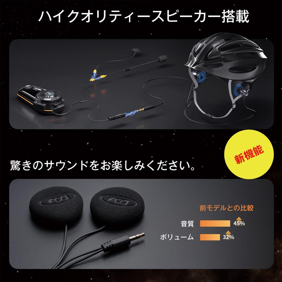 FODSPORTS FODSPORTS FX8 PRO 正規品 バイク用インカム バイク用品