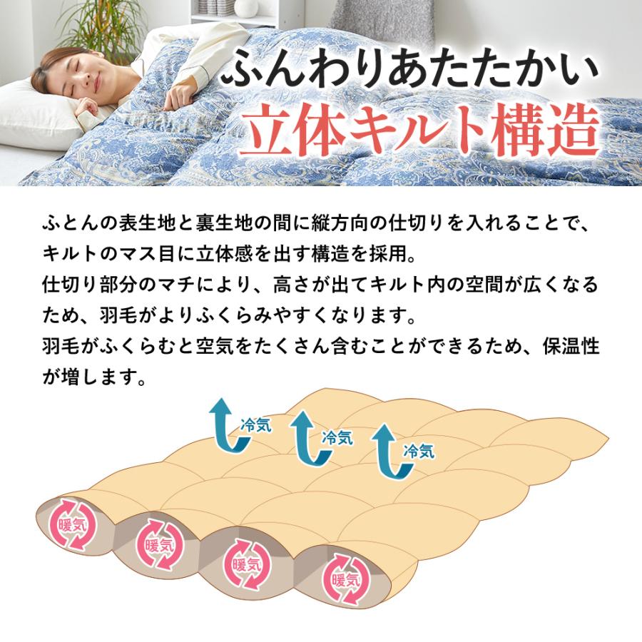 西川（nishikawa） 羽毛布団 ダブル ロング 昭和 羽毛掛けふとん