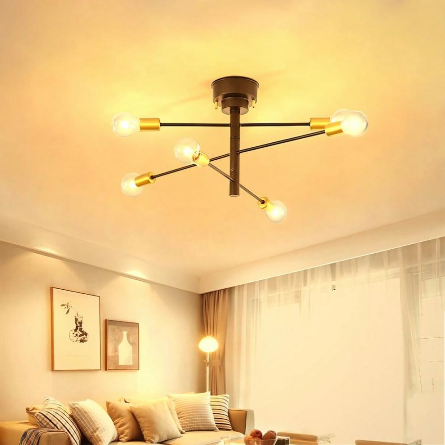 NISSIN LUX シーリングライト おしゃれ 北欧 6灯 E26 led対応 北欧