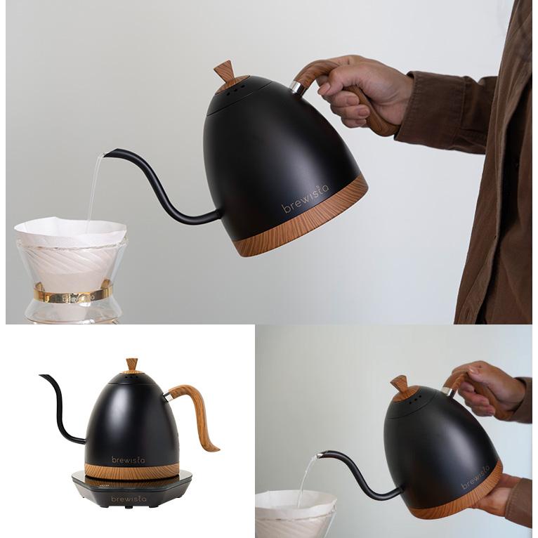 Brewista アルティザン グースネック バリアブルケトル 1L 木目調