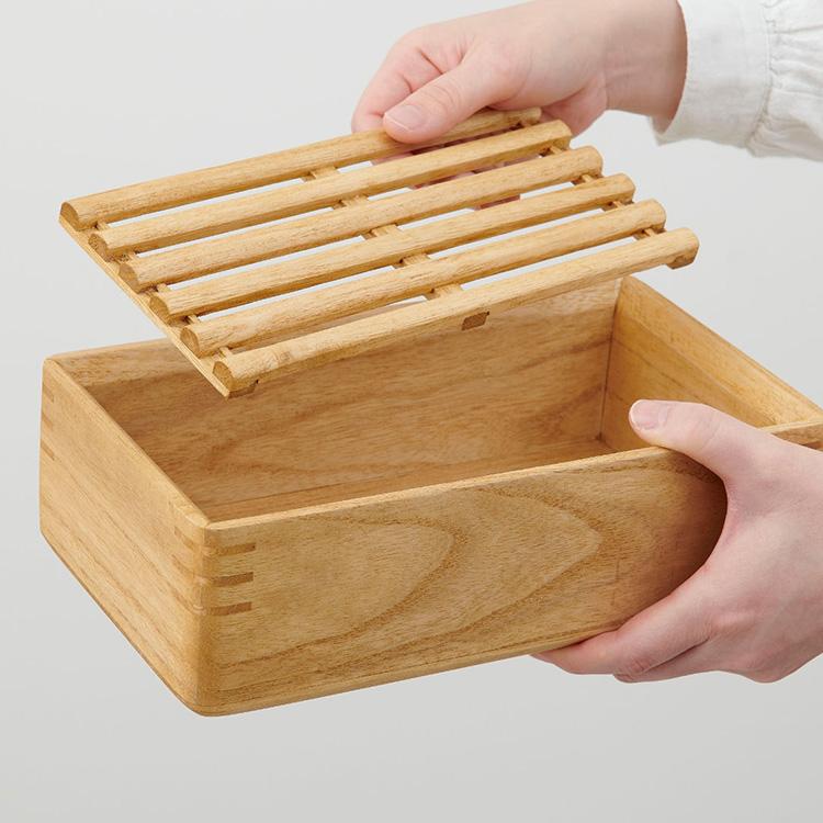 OSMAC kirisai 桐のレンジでむし鉢 （大サイズ 大 蒸し器 桐製 ベト