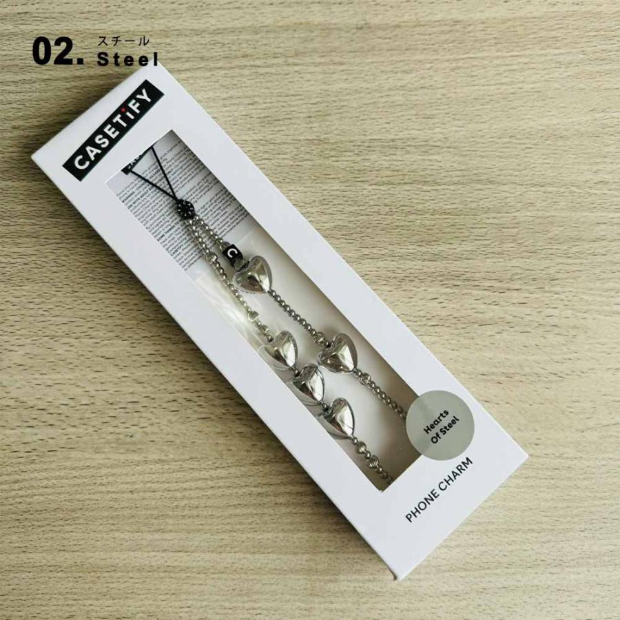 CASETiFY ケースティファイ チャーム ストラップ ハート ゴールド