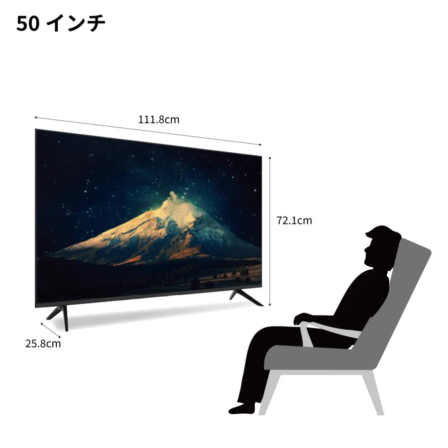 LMTOKYO 50V型 4K 液晶テレビ 2021年製 現地受け渡し可 LEDTOKYO 4K