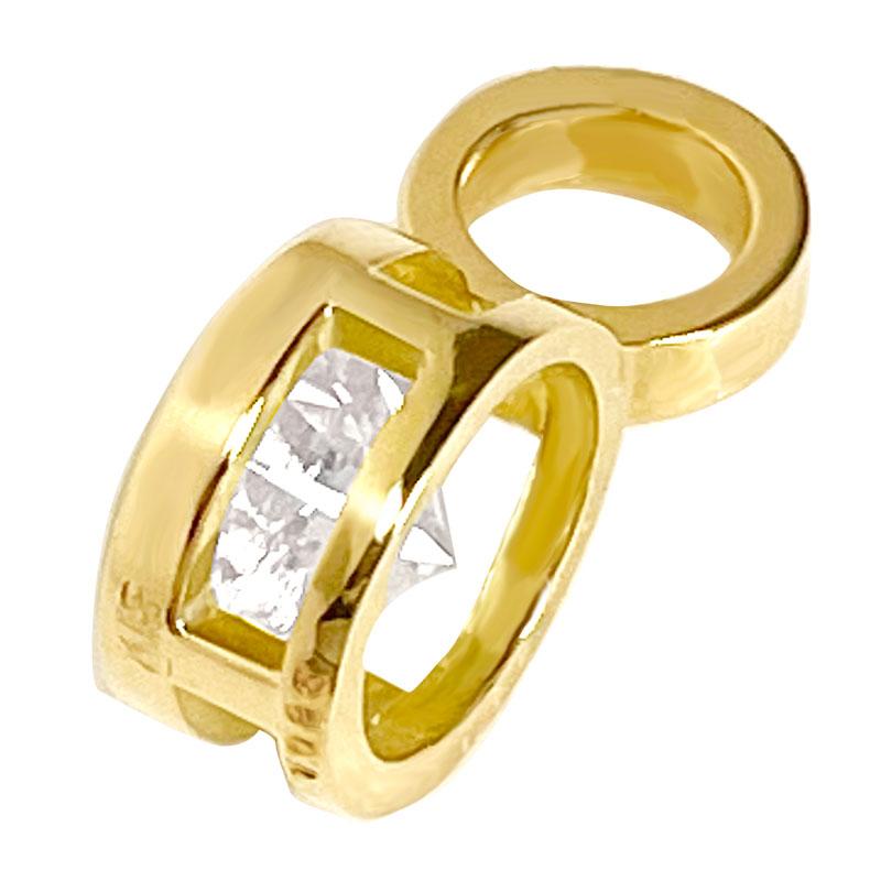 K18 1Pダイヤ13 18金 ペンダントトップ ダイヤモンド 1.085ct I I1