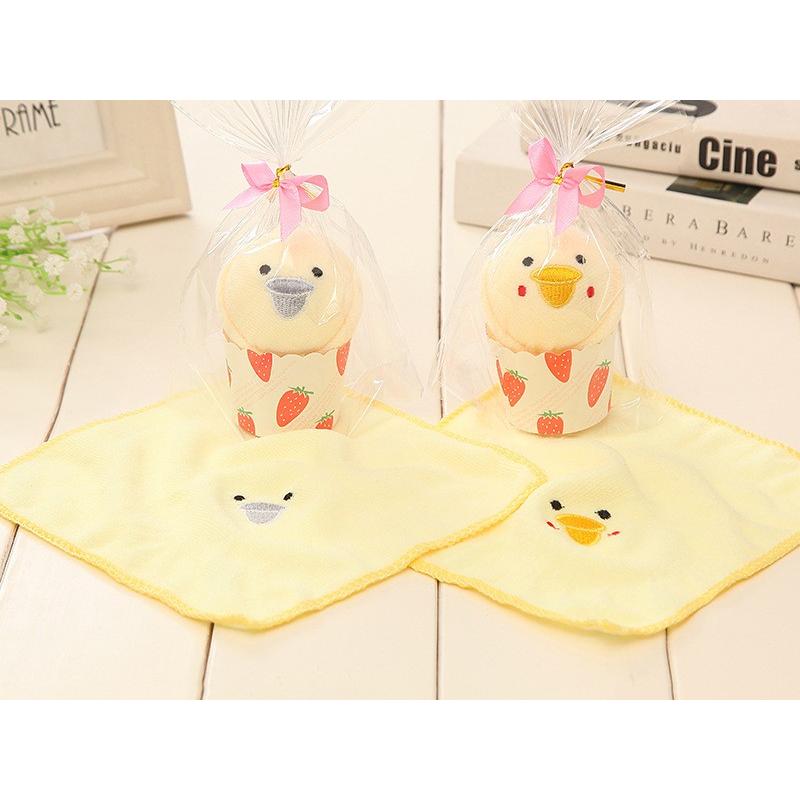 プチギフト タオルハンカチ 動物 うさぎ ひよこ ブタ ミニタオル