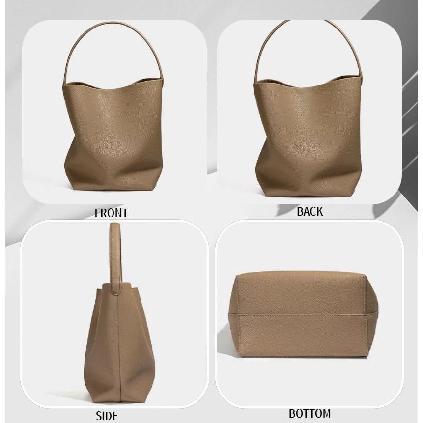 本革 トートバッグ バケツ型 レディース バケツバッグ レザー インナー
