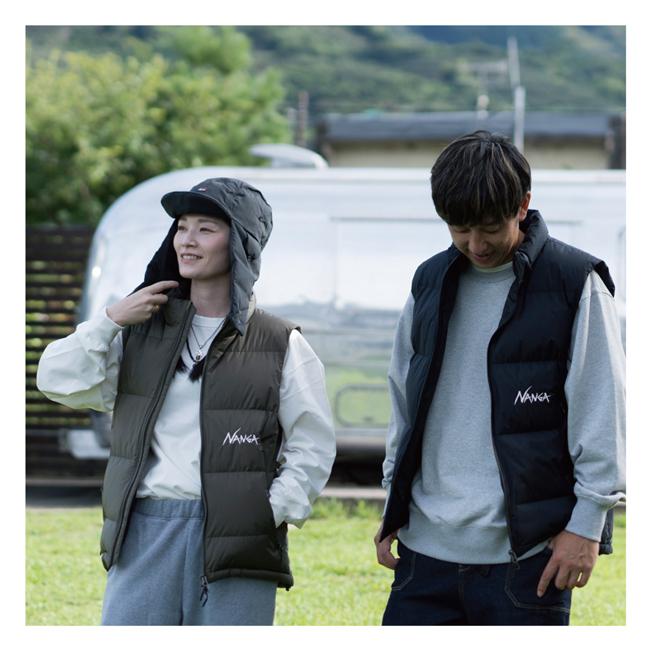 NANGA（ナンガ） 別注 AURORATEX EMBROIDERY DOWN VEST オーロラ