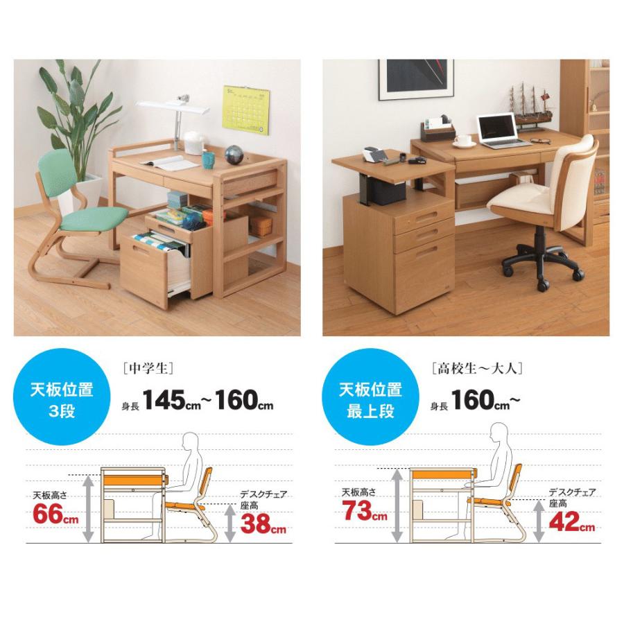 浜本工芸 学習デスク・チェアセット No.17デスク【幅110cm】 DSC-41 高