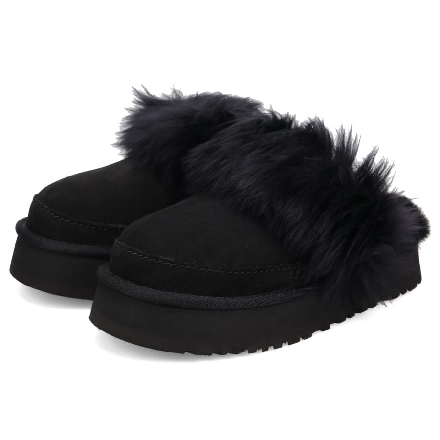 UGG（アグ） サンダル ファー サボ ルームシューズ レディース 厚底