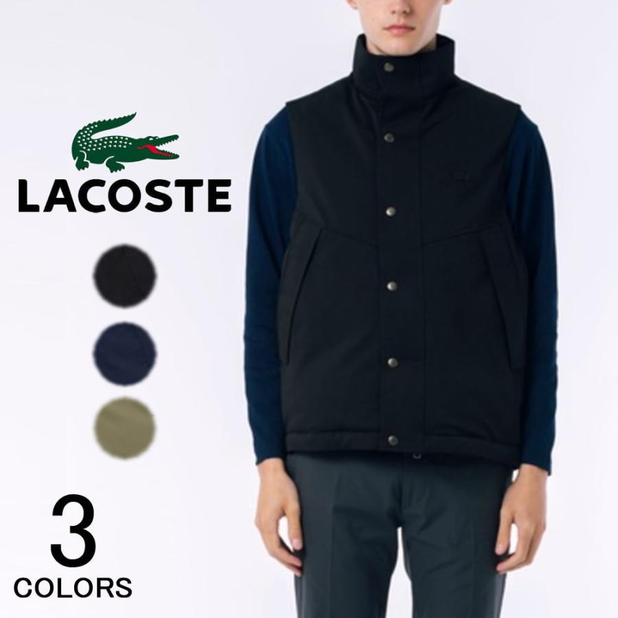 LACOSTE（ラコステ） 耐水透湿ピケダウンベスト BH020J99 031(ブラック