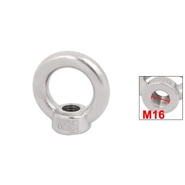 uxcell アイボルト アイナット M16メススレッド 316ステンレス リング