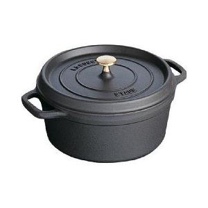ストウブ ピコ・ココット ラウンド 20cm ブラック ( 1コ入 )/ : 爽快