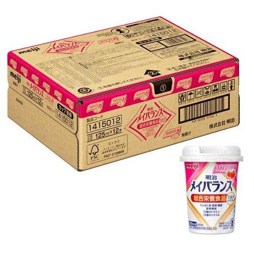 メイバランスミニ カップ ストロベリー味 ( 125mL*12本入 )/ メイ