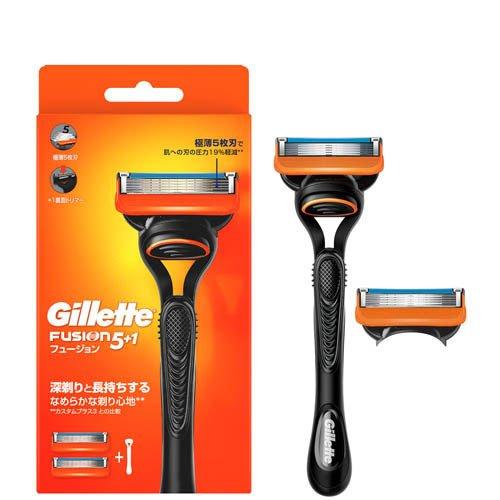 ジレット フュージョン マニュアルホルダーカミソリ 替刃2個付 ( 1
