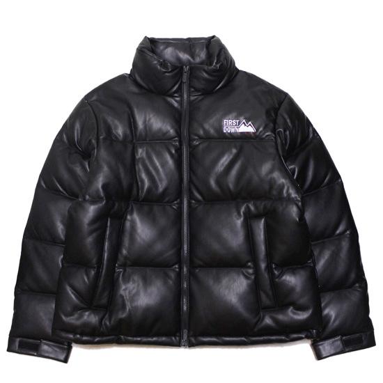 FIRST DOWN（ファーストダウン） レザー バブル ダウンジャケット