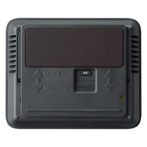 タニタ コンディションセンサー デジタル温湿度計 時計 ダークグレー