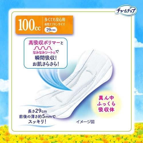 チャームナップ 吸水さらフィ 多くても安心用 羽なし 100cc 29cm ( 14
