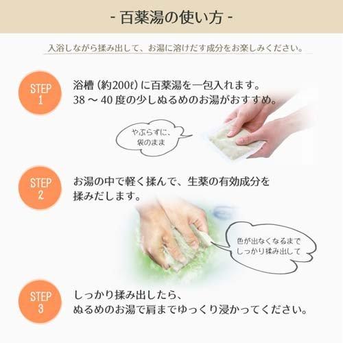 薬用入浴剤 百薬湯 ( 10包入 ) 生薬 刻み パック 効果 痔 腰痛 漢方
