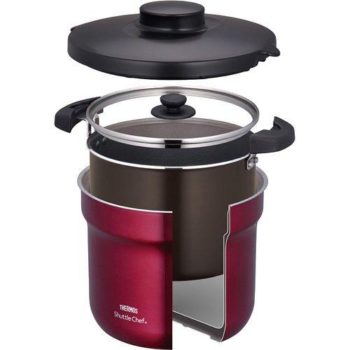 サーモス 真空保温調理器シャトルシェフ 4.3L レッド KBJ-4501 R ( 1個