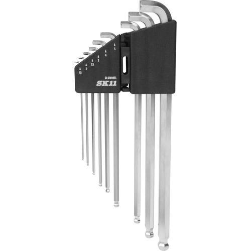 藤原産業 SK11 ショートヘッド六角棒レンチセット 9本組 エキストラ