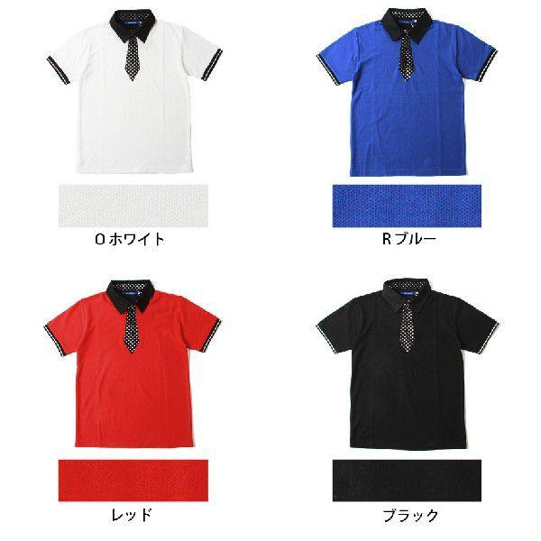 ネクタイ前立て半袖ポロシャツ メンズ トレンド : SOYOUS ソユーズ