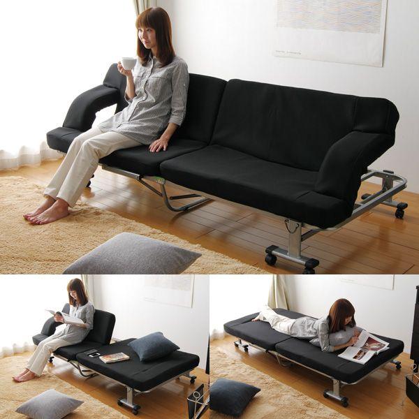 IRIS OHYAMA（アイリスオーヤマ） 折りたたみベッド シングル ソファー