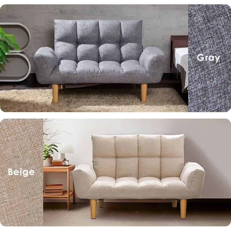 ソファー 一人掛け コンパクト リクライニング 14段階 脚あり 脚なし