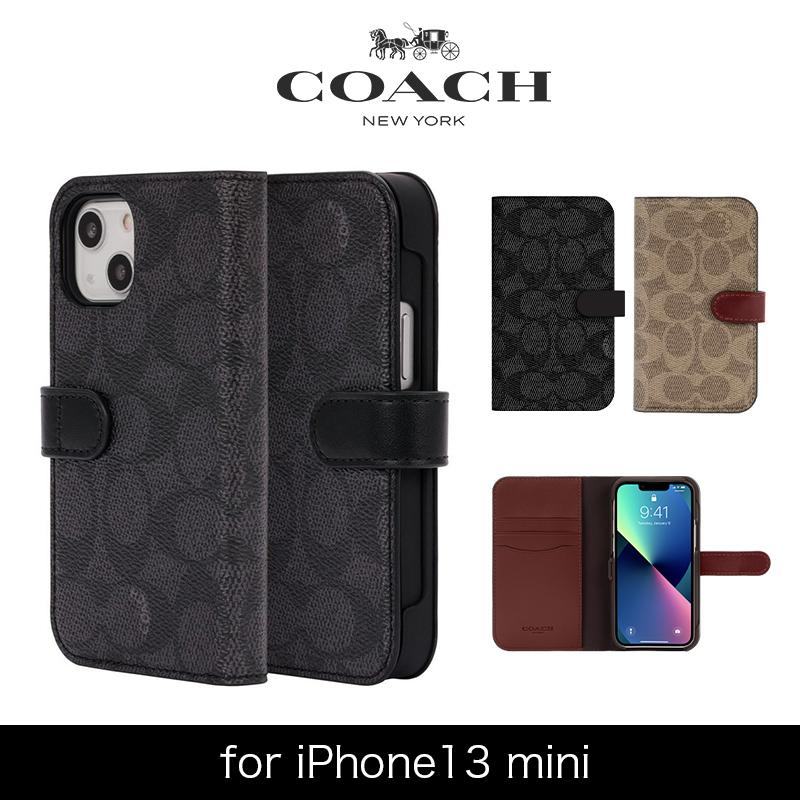 正規販売代理店】COACH コーチ スマホケース 手帳型 iPhone13mini