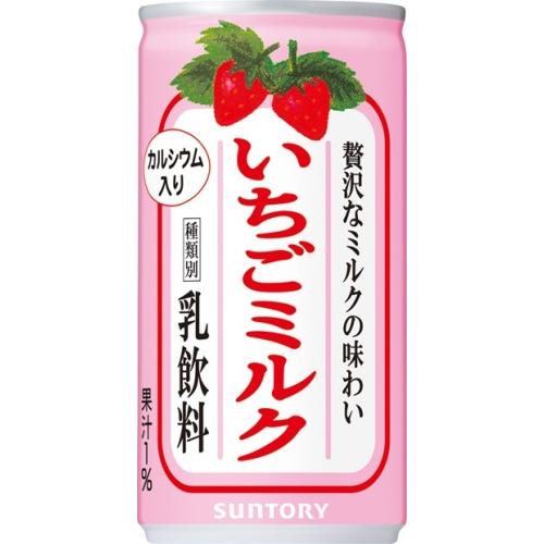 SUNTORY（サントリー） いちごミルク 190g 缶 30本入 乳飲料