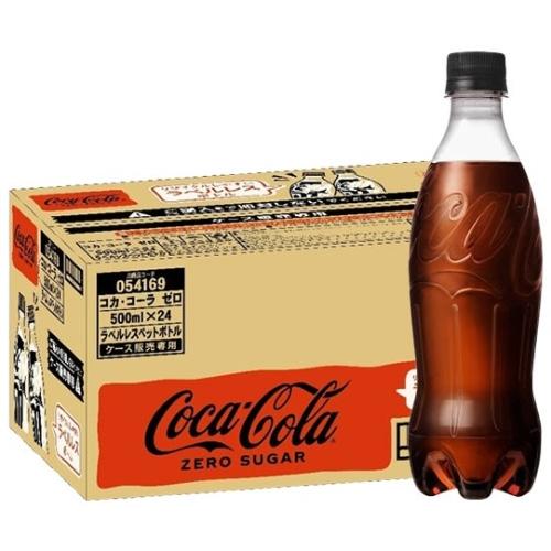 ポイント10%対象+6%！〕 コカ・コーラ ゼロ ラベルレス 500ml ペット