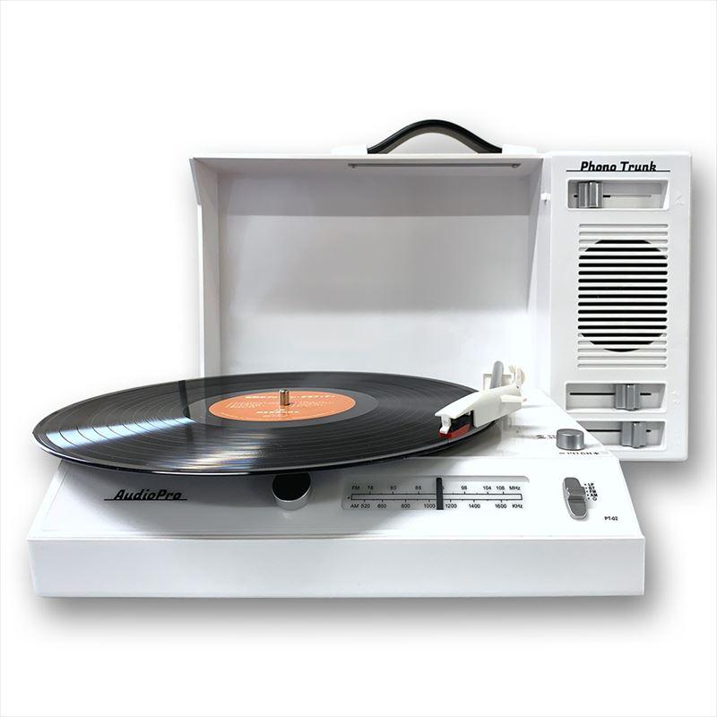 新品 充電式ポータブルレコードプレーヤー Phono Trunk / (雑貨) PT-02