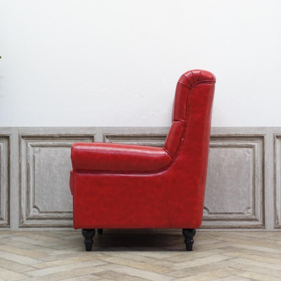 昭和レトロソファ アンティーク ウィングチェア 1人 一人掛け 1P 1