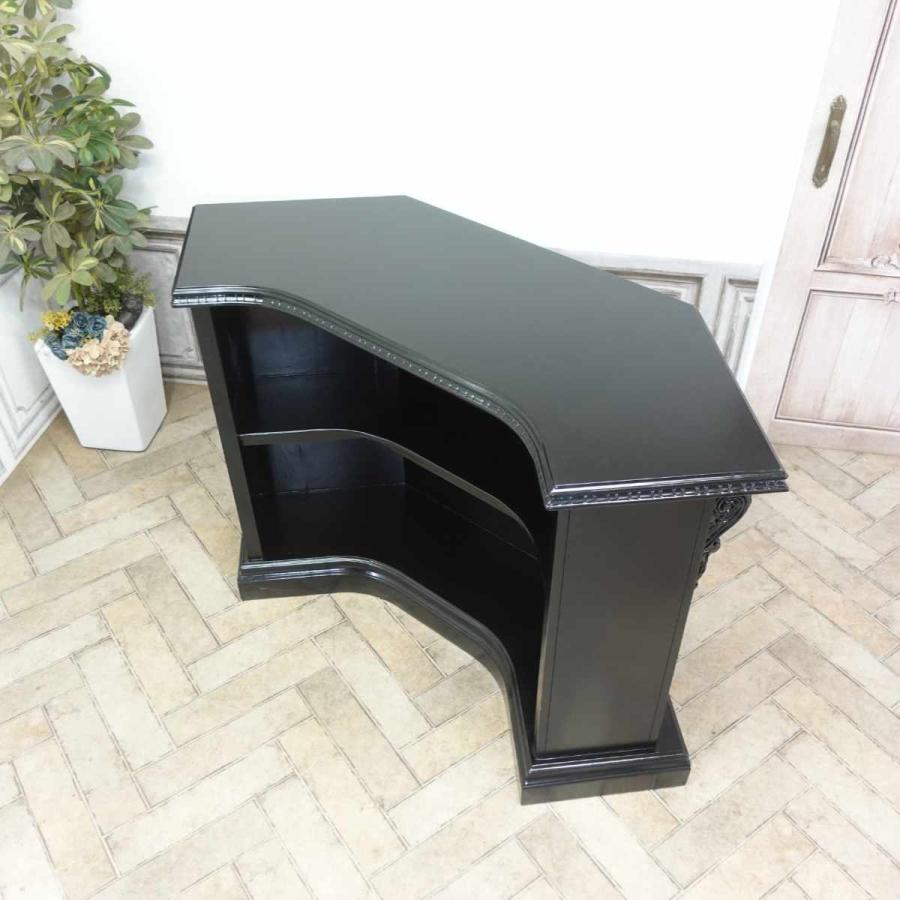 アンティーク カウンターテーブル コーナーカウンター レジ台