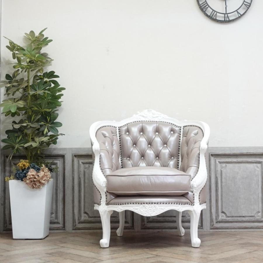 1人掛け ソファ ロココ調 一人用 アンティーク 猫脚 姫系 ホテル 什器