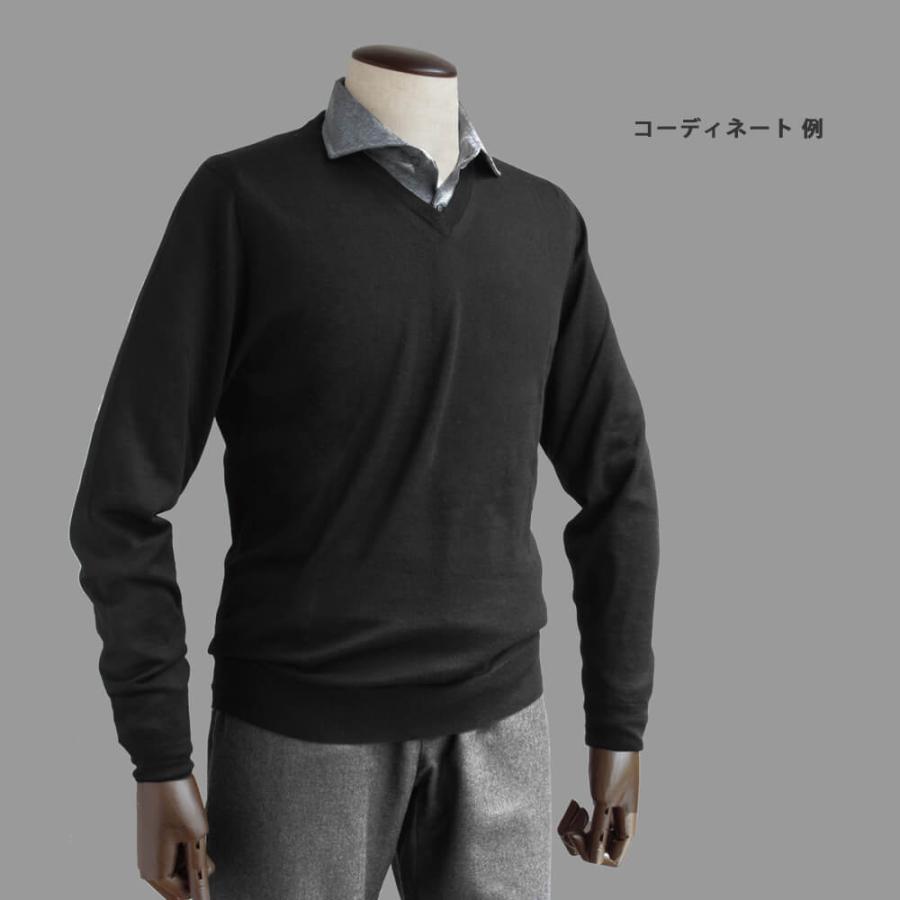 FEDELI／フェデーリ】 Vネックセーター フェデッリ カシミヤ シルク