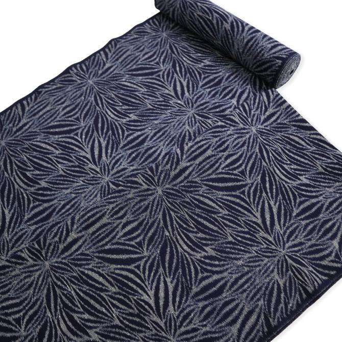 本場久留米絣 木綿反物 池田絣工房 藍染 むじな菊 池田光政 手織