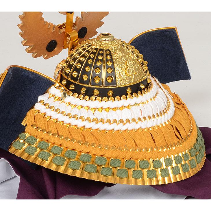 No.501-90 五月人形 飾り台にしまえる 収納型兜飾り 徳川家康 兜 15号