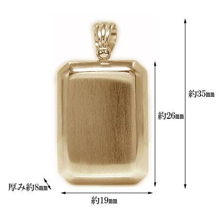 ロケット K18イエローゴールド ロケットペンダント 地金ロケット