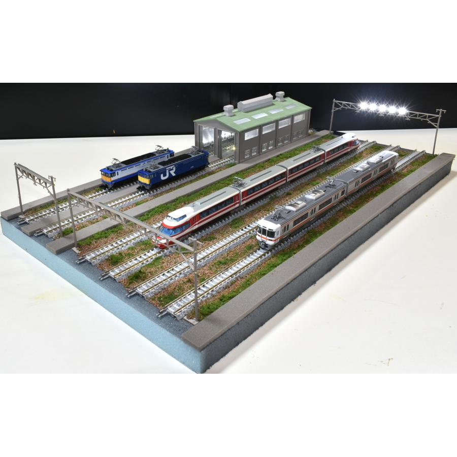 トミックス 鉄道模型 ジオラマ 展示台 Nゲージ用(6線路)複線機関庫＆4