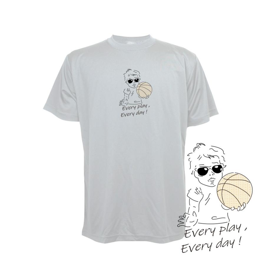 バスケ Tシャツ メンズ 「バスケットボールベイビー」 半袖 練習着