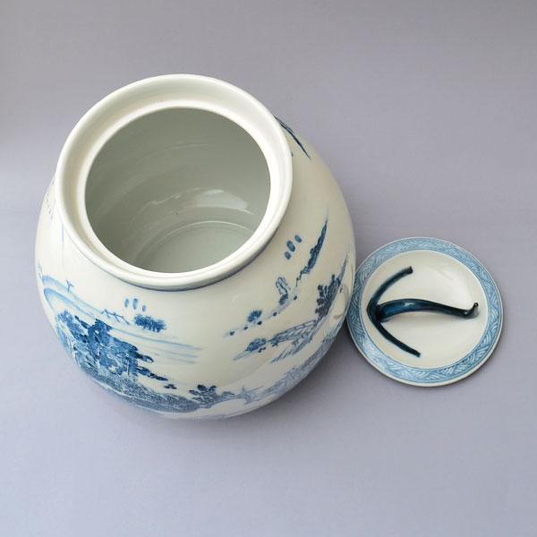 水指 茶道具 石崎英治 作 近江八景芋頭水指 : 茶道具専門店 (有)菊池