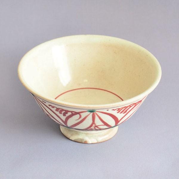 茶碗 茶道具 萬古焼 八幡窯 赤絵茶碗 : 茶道具専門店 (有)菊池商店