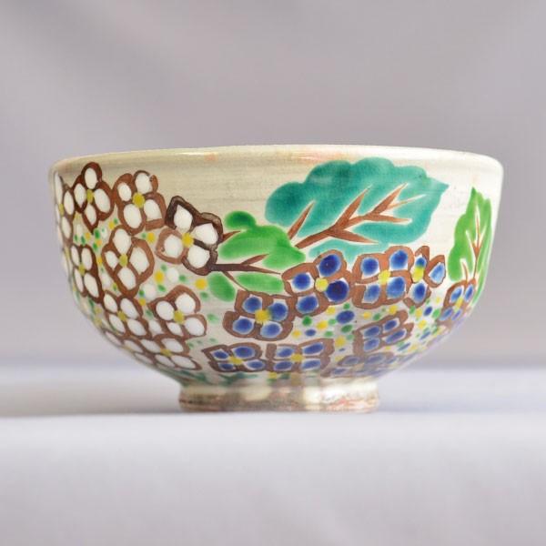 茶碗 茶道具 陣内窯 乾山 紫陽花茶碗 : 茶道具専門店 (有)菊池商店