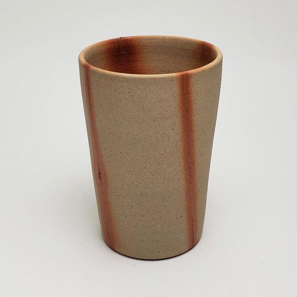 備前焼 麦酒呑（大）（緋襷）| おしゃれ 日本製 山口県 和食器 陶器