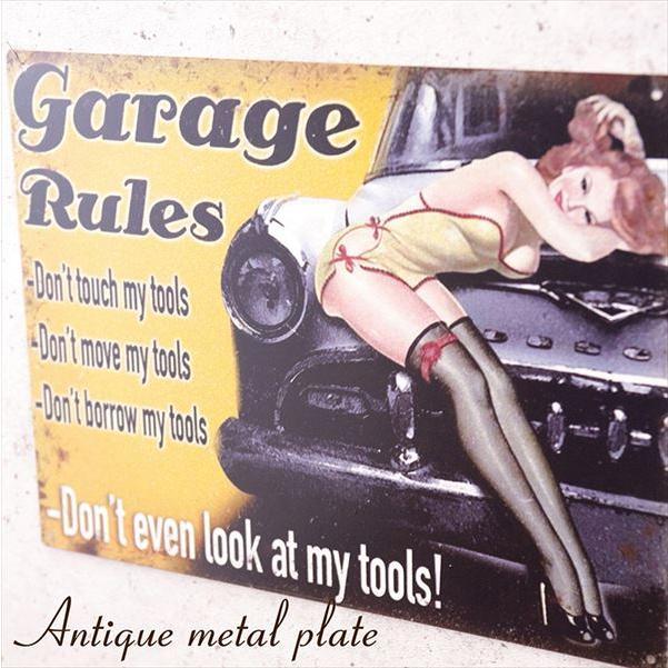 アメリカン レトロ ブリキ看板 アメリカン雑貨 ティンプレート