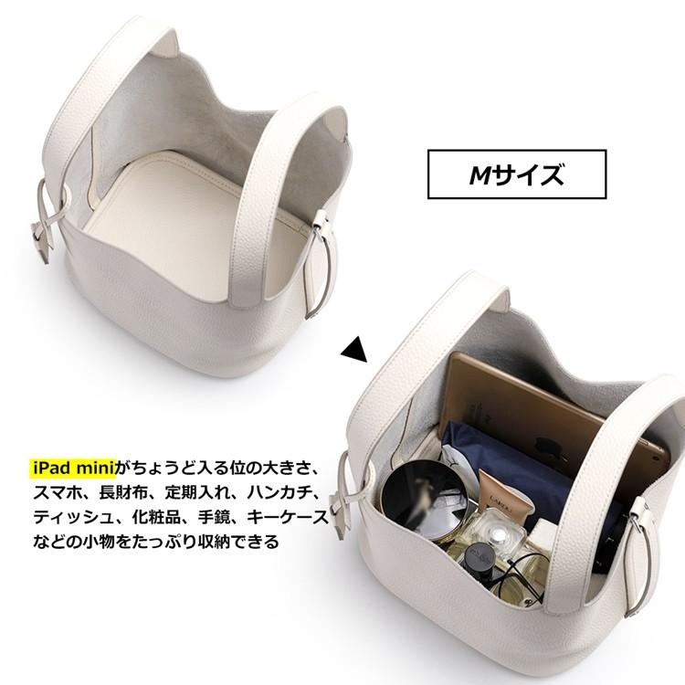 キューブバック ハンドバッグ レディース 内袋付き 白 可愛い 本革