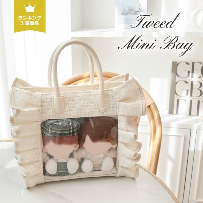 推し活 痛バ ミニバッグ ハンドバッグ 2way 透明ポケット ぬい活