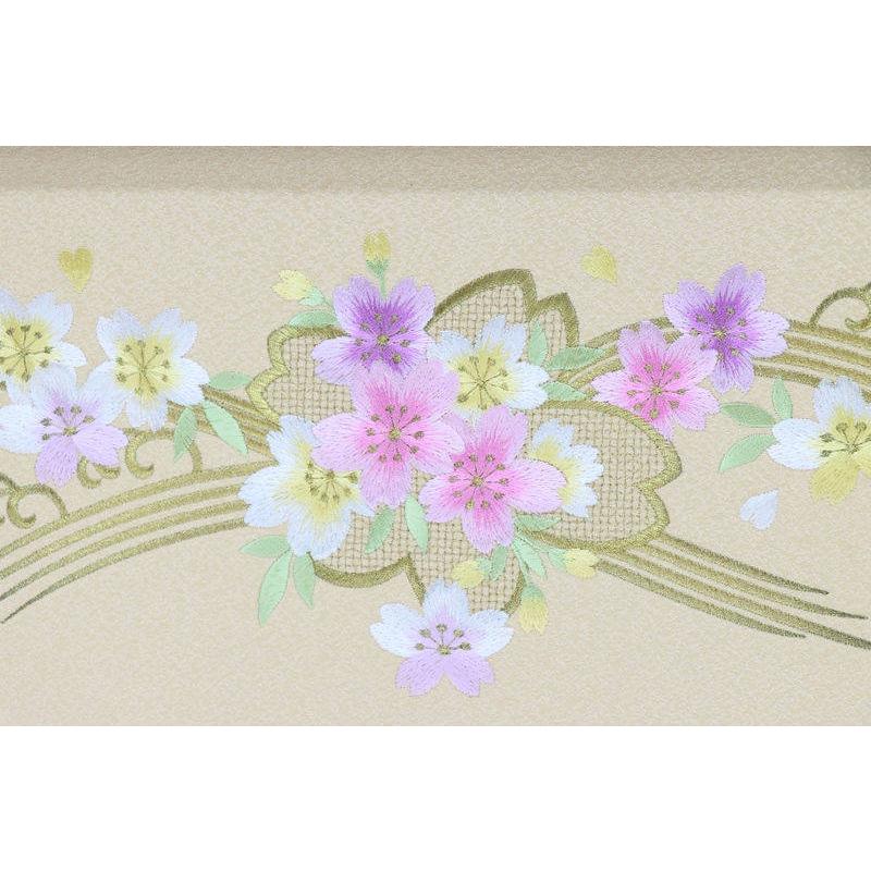 アウトレット品 雛人形 三月屏風 屏風のみ 9号 塗桐WR(波に桜) 三曲