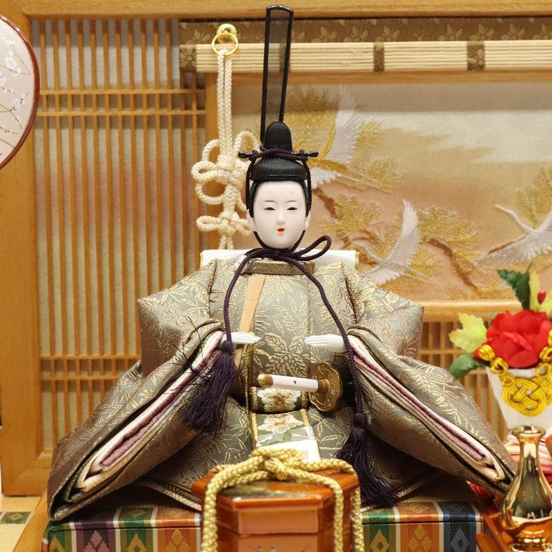 雛人形 親王平飾り 春窓雛 吉徳大光 京十一番 親王 江都みやび 正絹 春